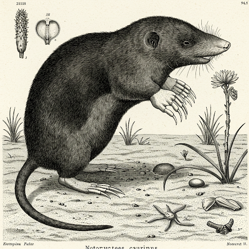 Talpa marsupiale dal muso lungo