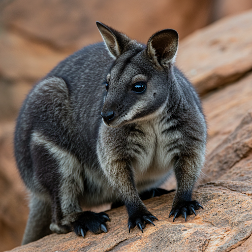 Wallaby dalla coda pennellata
