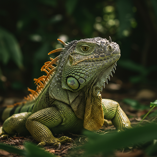 Iguana verde