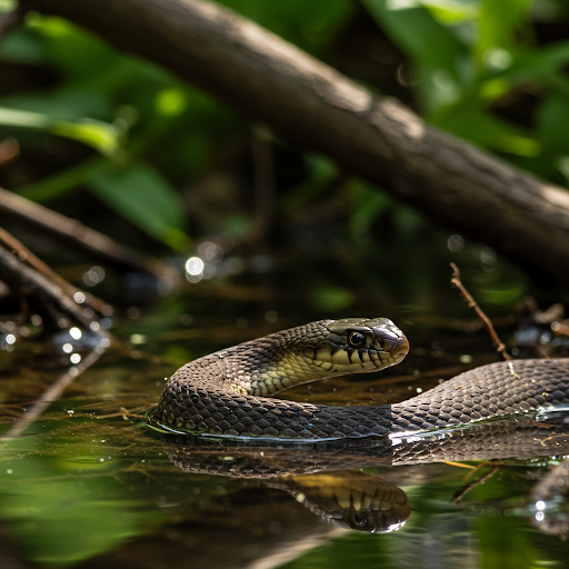 Serpente d'acqua dal ventre giallo