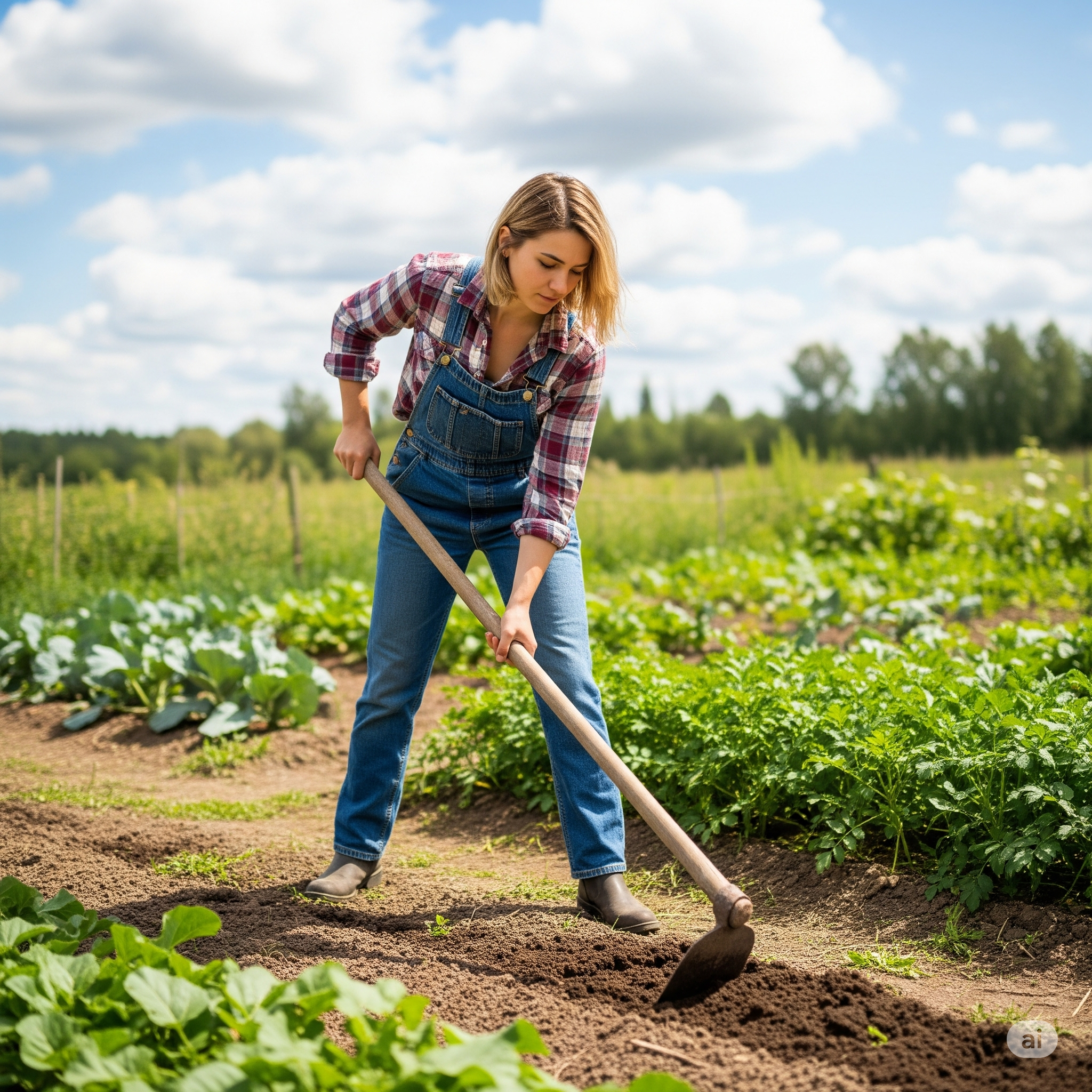 Fresatura o Zappatura (Lavorazione Superficiale): Per un letto accogliente.