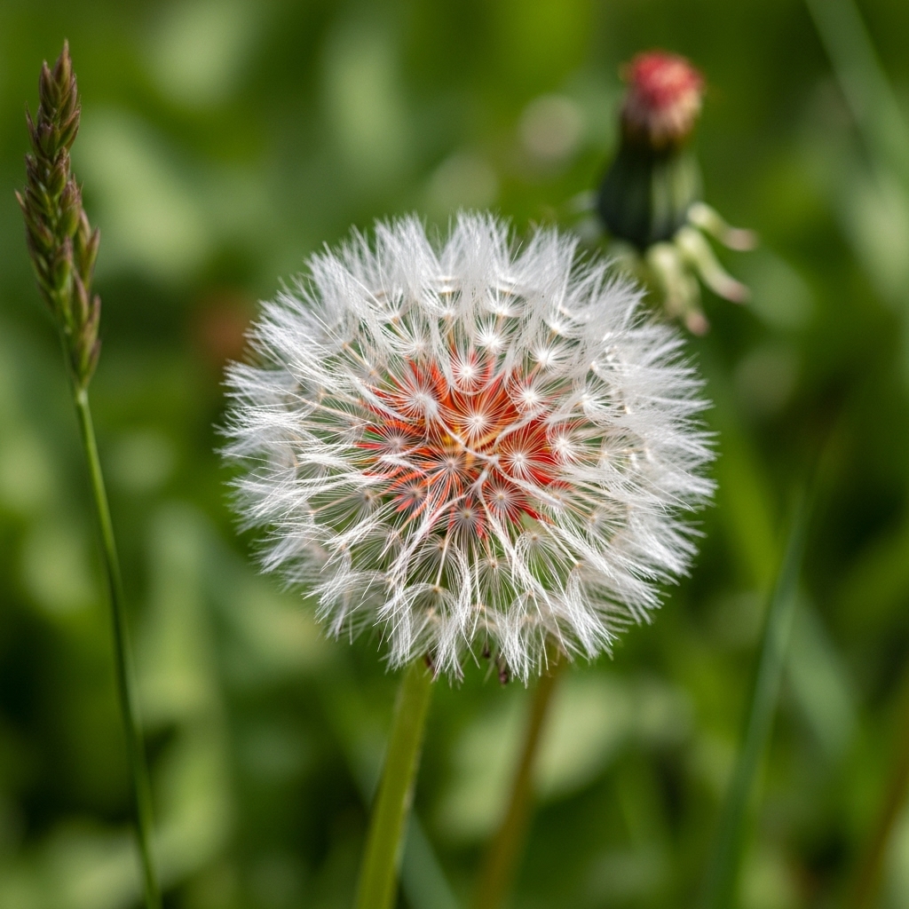 Tarassaco dai semi rossi