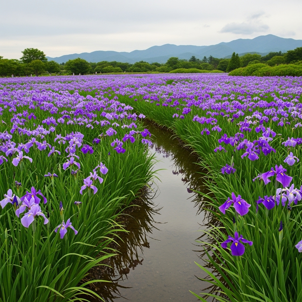 Iris ensata, Iris giapponese, Giaggiolo del Giappone