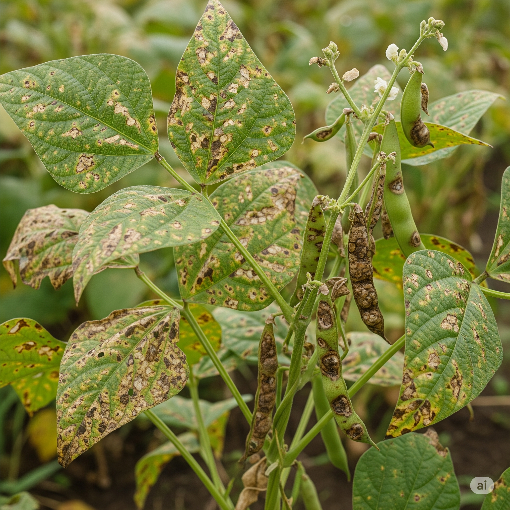 Batteriosi del fagiolo (Maculatura comune)