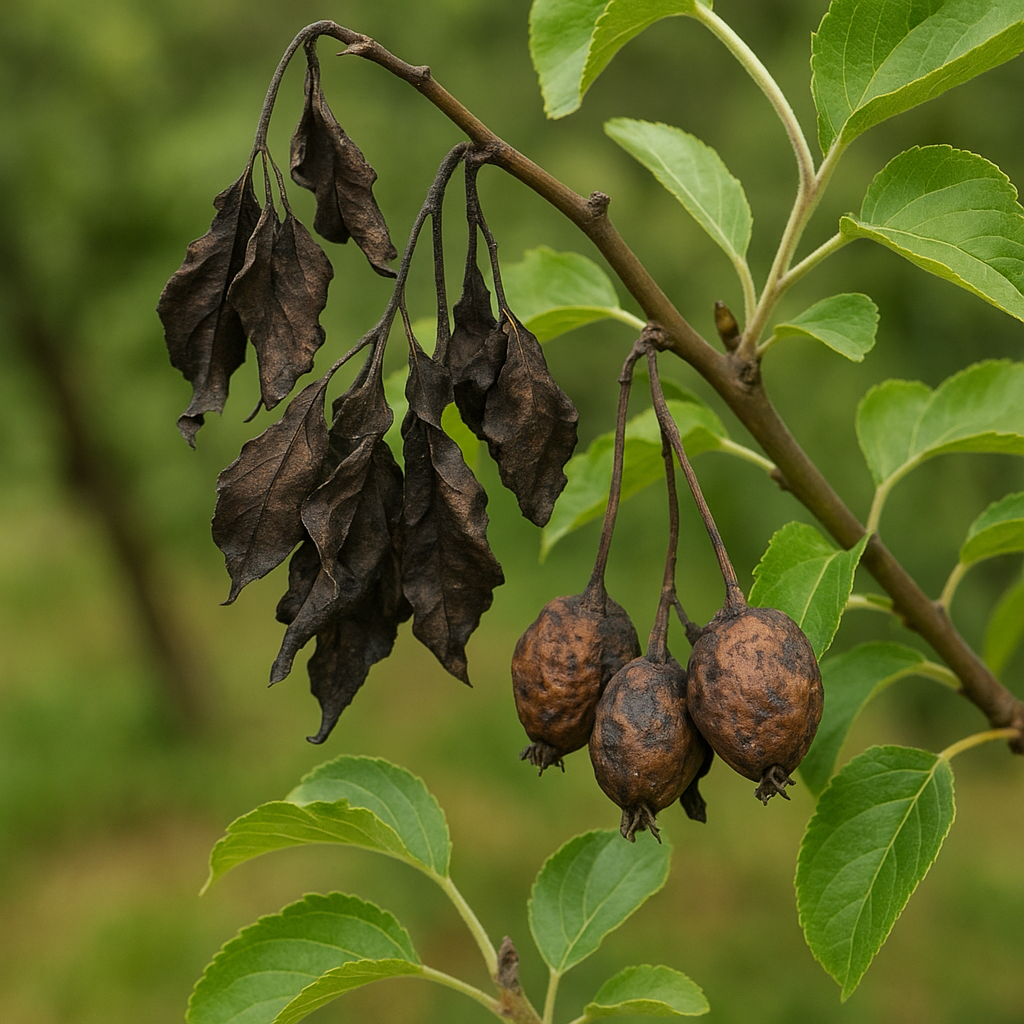 Colpo di fuoco batterico (Erwinia)
